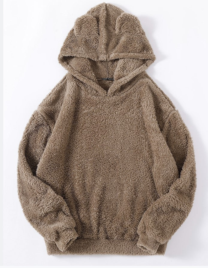 Casual Fluffy Rabbit Ears Hooded Warm Sweaters