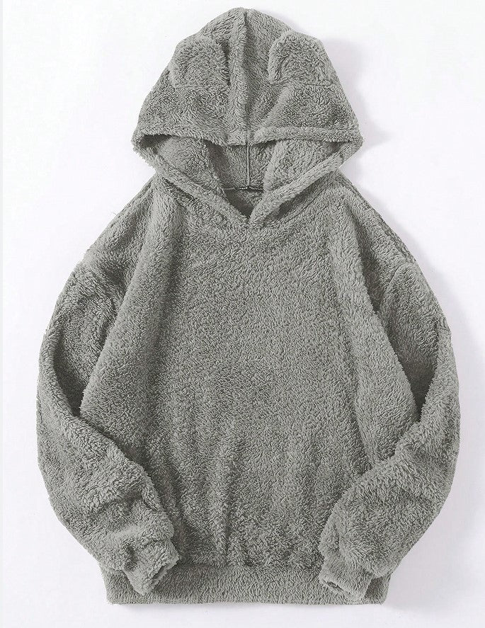 Casual Fluffy Rabbit Ears Hooded Warm Sweaters
