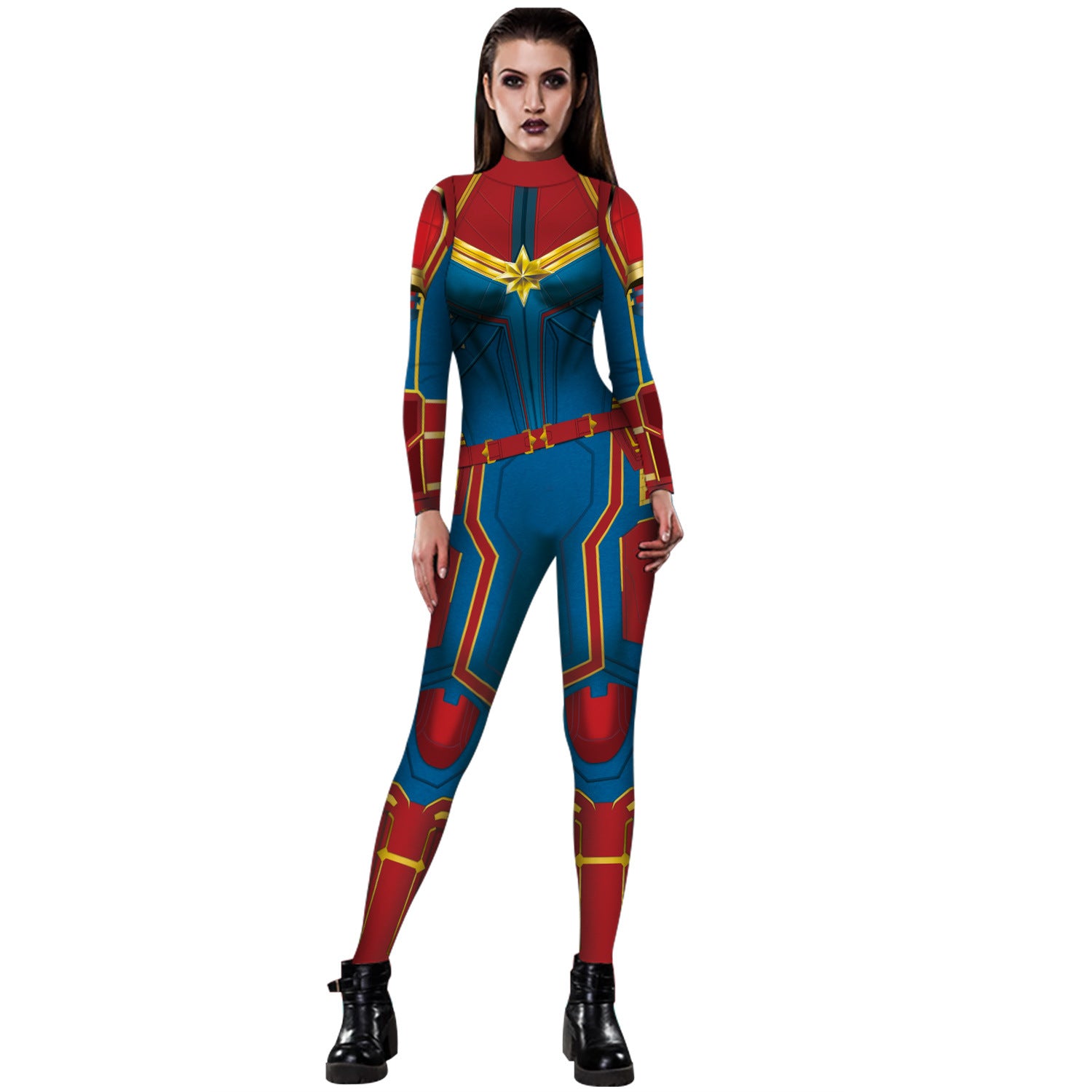 Women's Marvel Digital Printed Wear Clothes Tight Jumpsuits