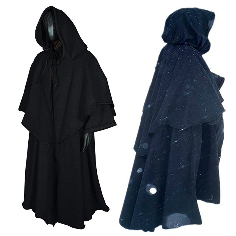 Medieval Colors Cloak Hooded Robe Monk Costumes