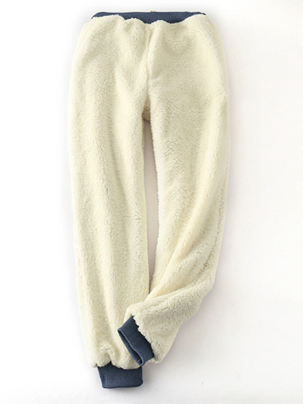 Women's Thickened Warm Winter Loose Fleece-lined Pants