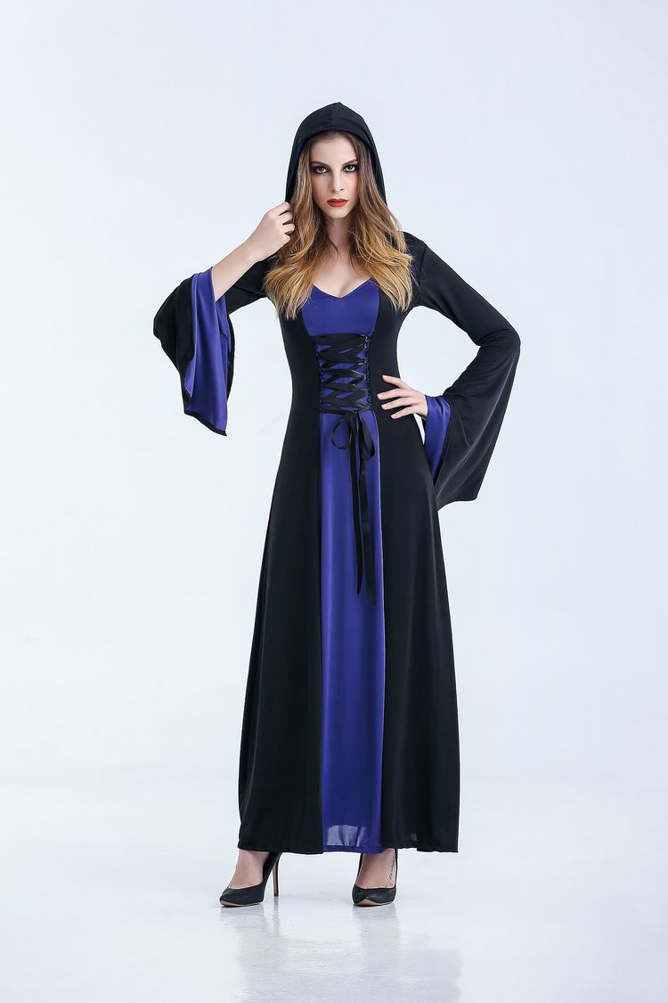 Vampire Halloween Witch Long Dress Character Costumes