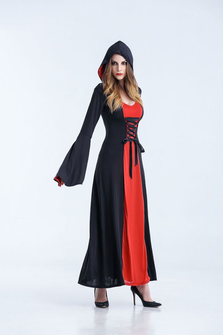 Vampire Halloween Witch Long Dress Character Costumes