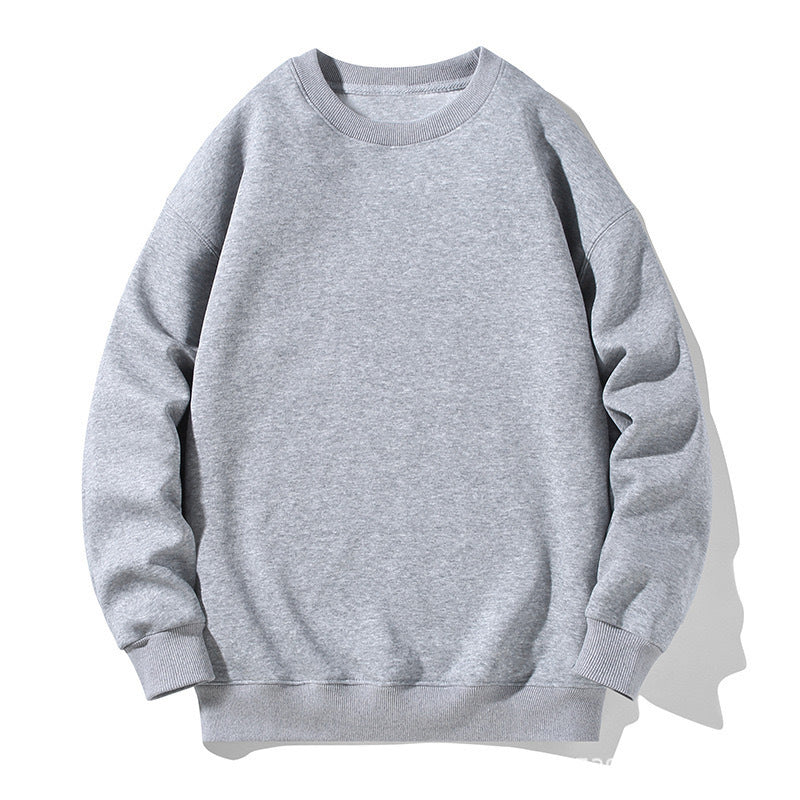 Women's & Men's & Solid Color Round Neck Can Sweaters