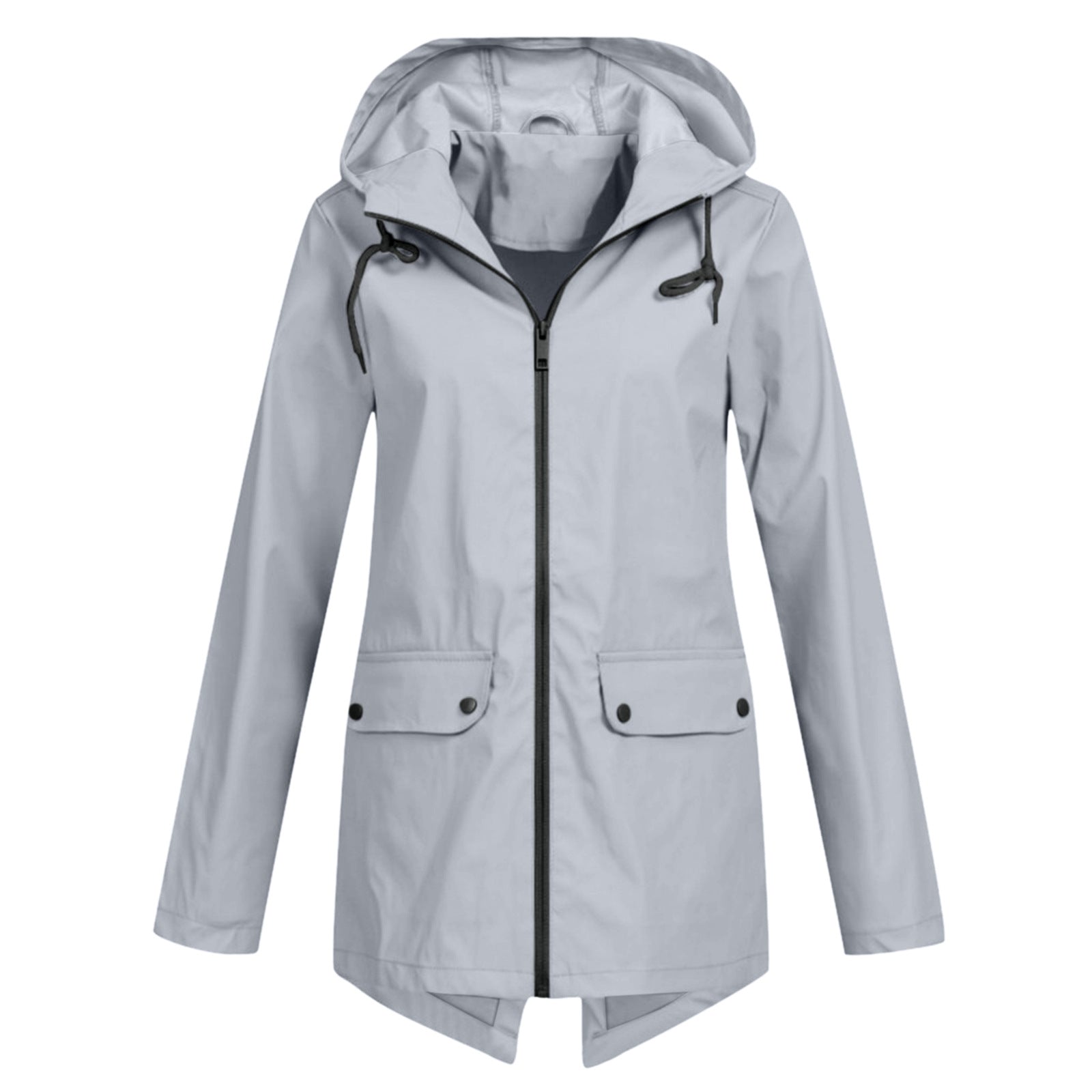 Women's Windcheater Zip Hooded Lightweight Outdoor Windproof Coats