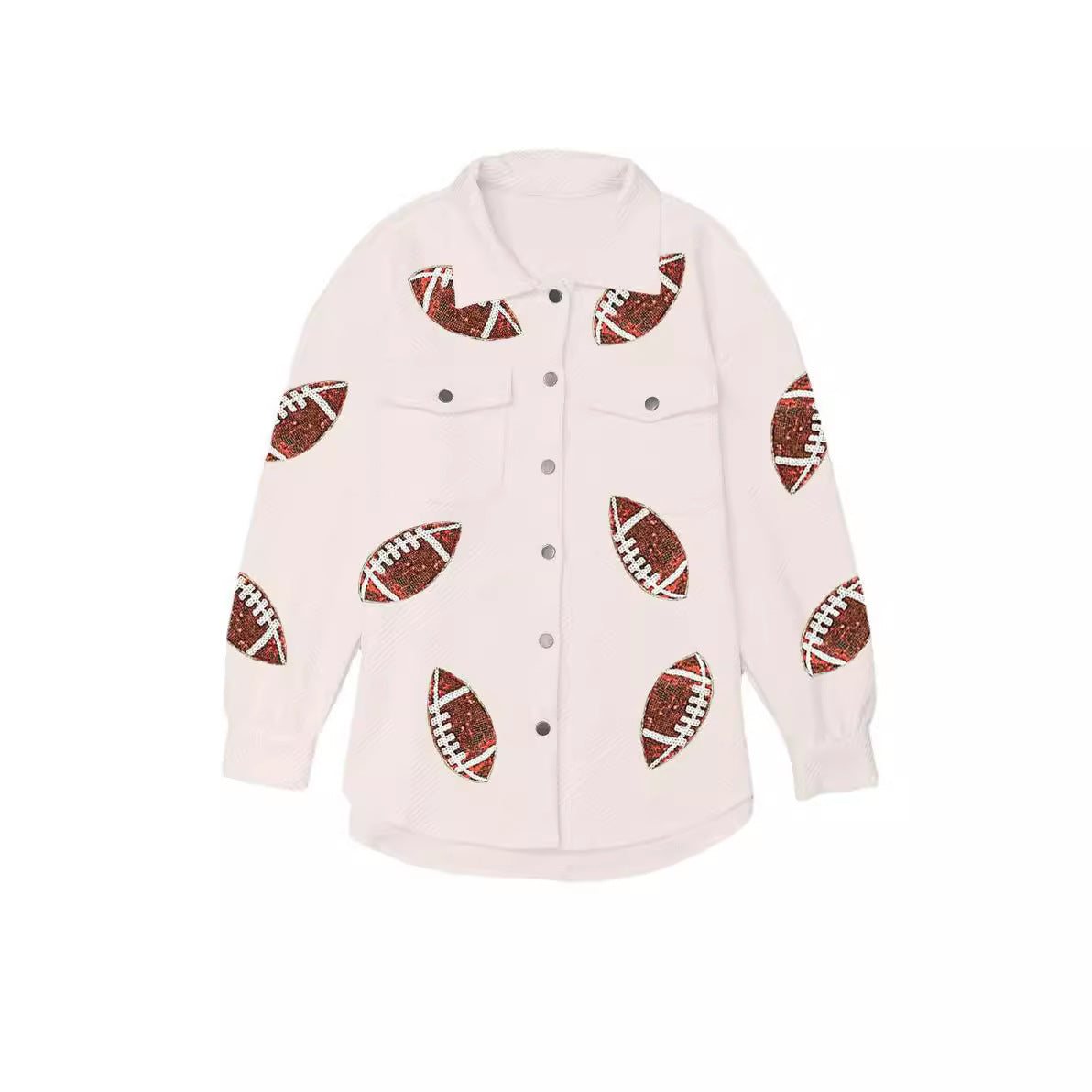 Cool Rugby Stitching Printing Fashionable Lining Coats