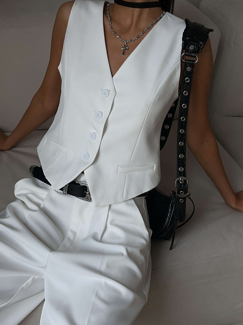 Beautiful Charming Fashion Single Breasted Straight Suits
