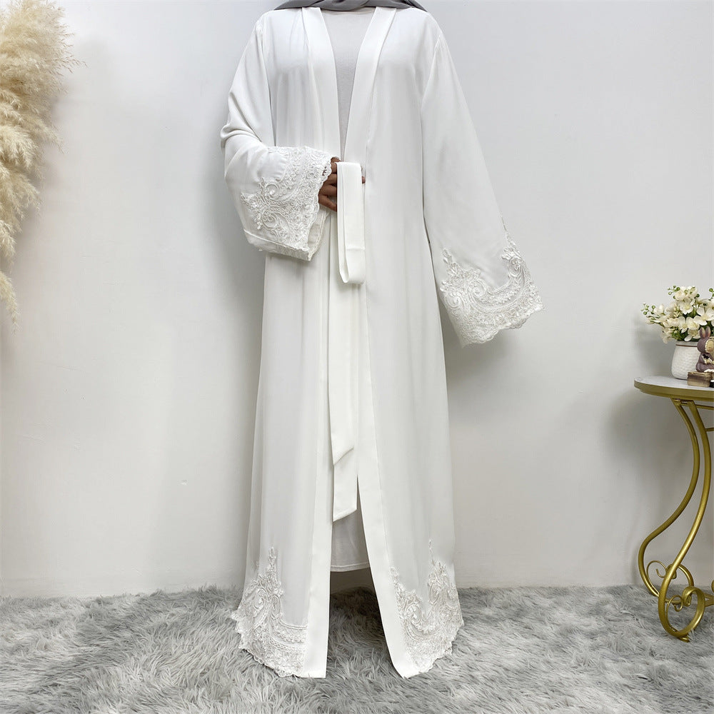 Dość haftowana szata Islamska Islamska długa odzież