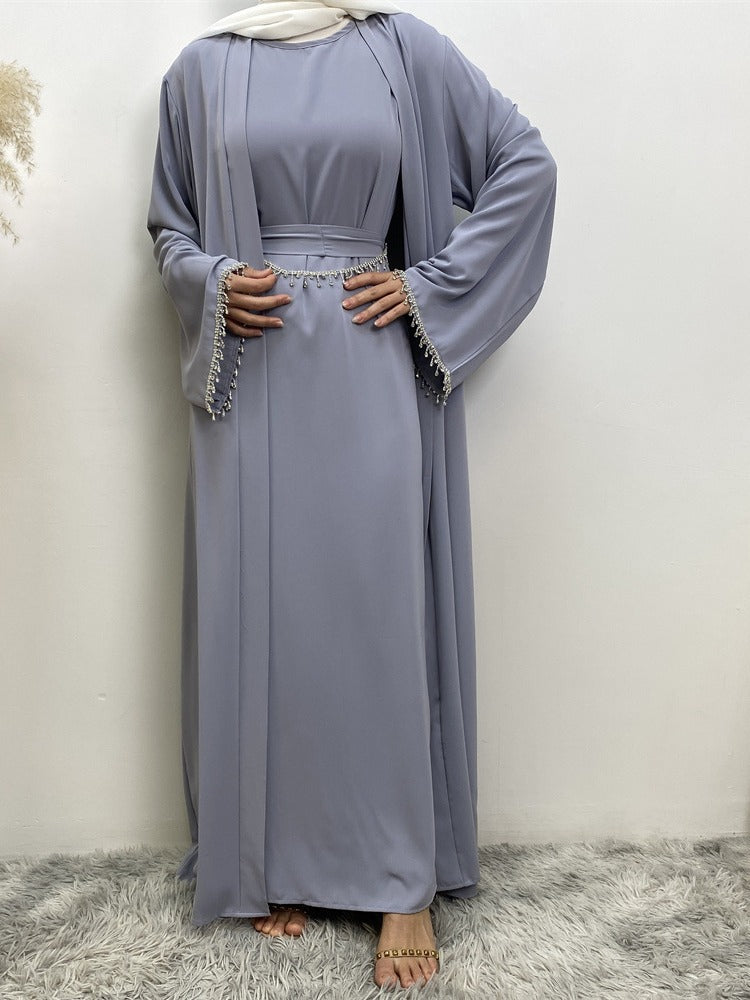 Attractive Beautiful Slouchy Sleeveless Dress Muslim Suits