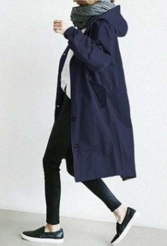 Women's Autumn Casual Style Windbreaker Mid-length Small Coats