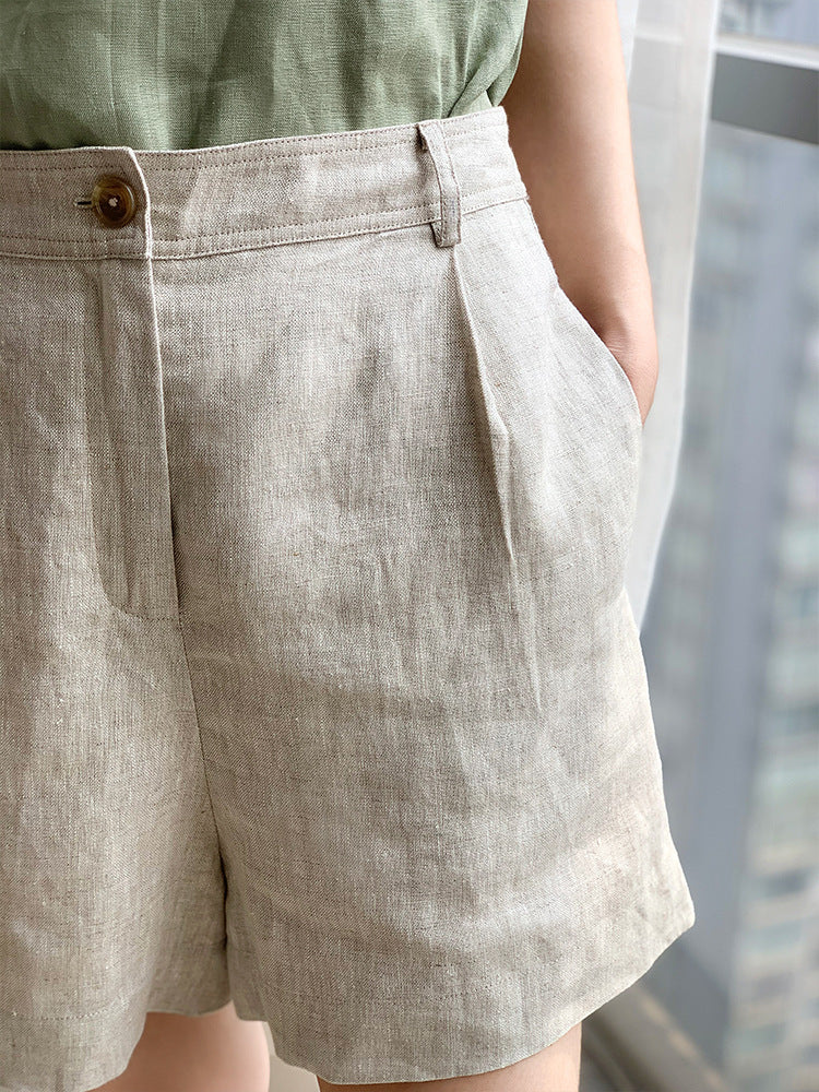 Women's Linen Summer Slimming Versatile Niche Breathable Wide Pants