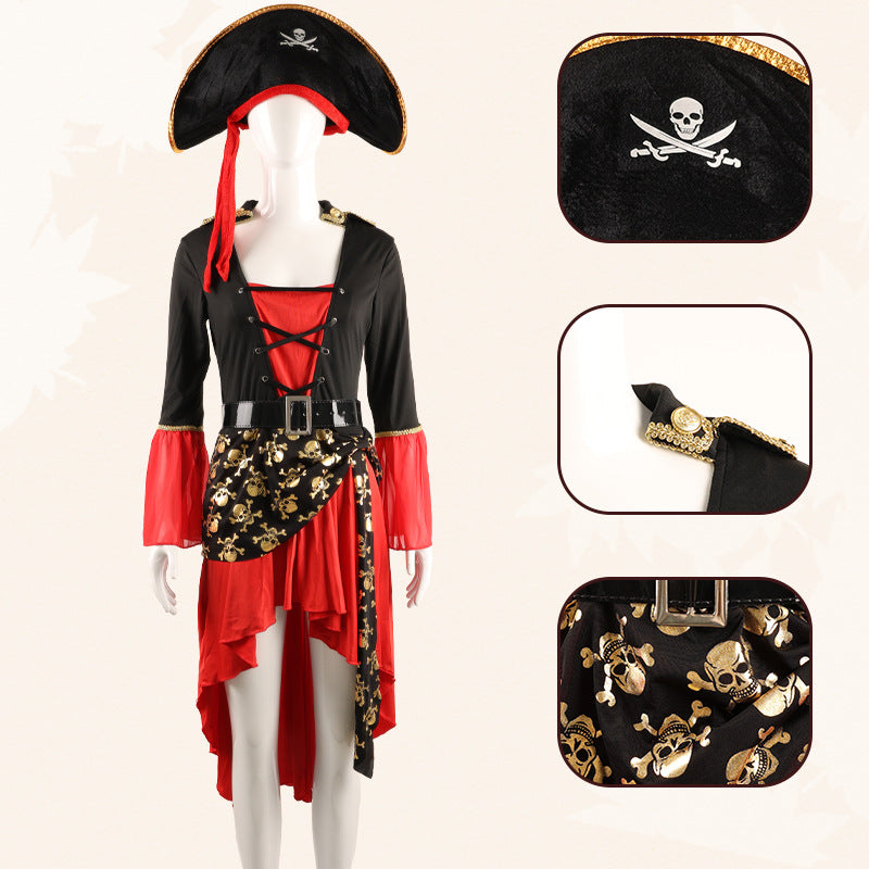 Halloween Adult Female Pirate Look Game Costumes