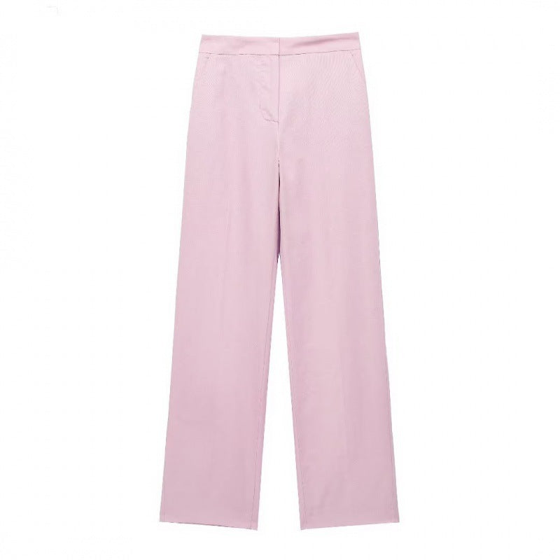 Women's Fashion Attractive Graceful Linen Trousers Tops