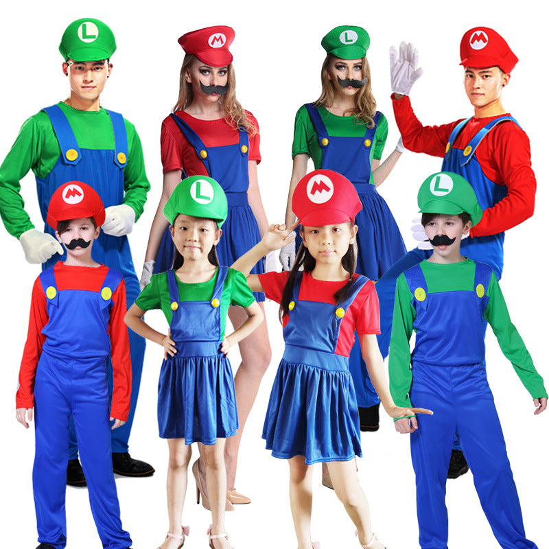 Halloween Performance Wear Super Mario Anime Costumes