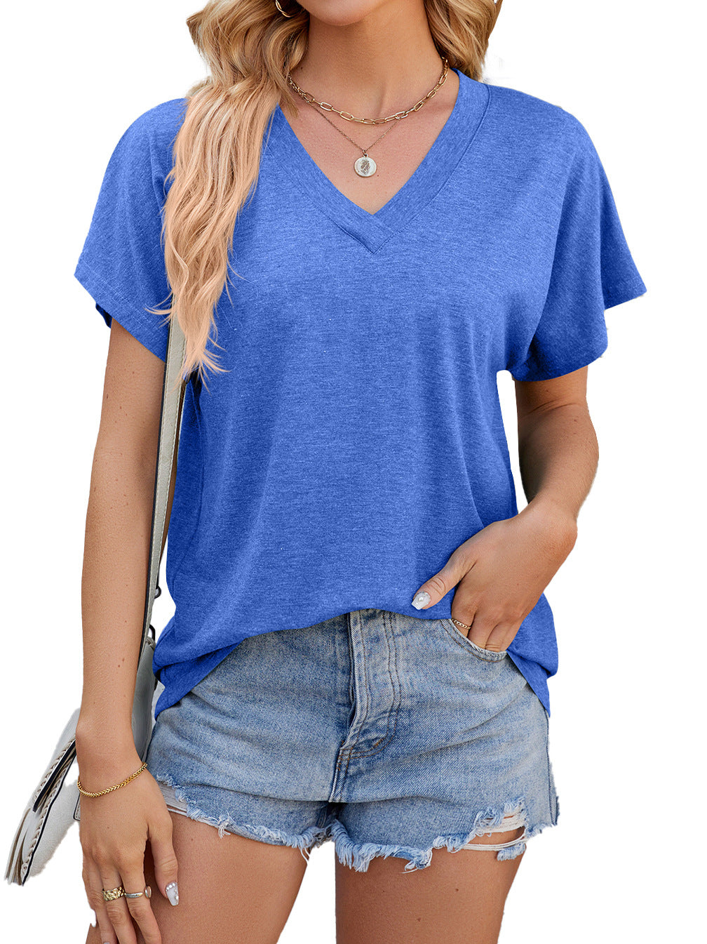 Women's Fashion Summer Loose Sleeve T-shirt Blouses