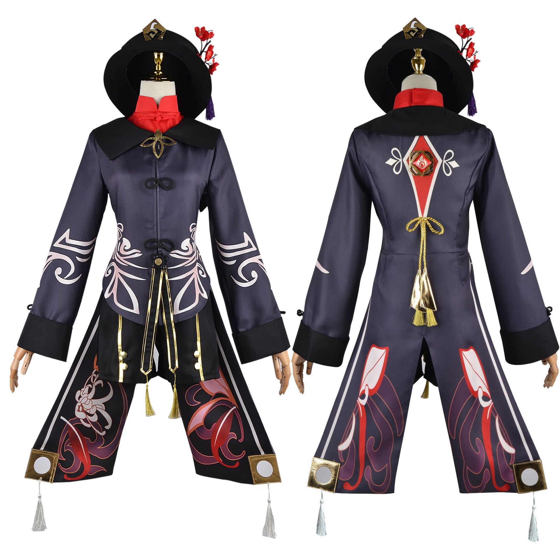 Original God Walnut Anime Game Hu Tang Master Full Costumes