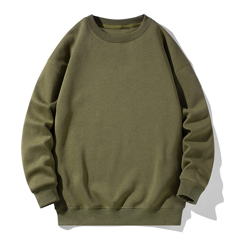 Women's & Men's & Solid Color Round Neck Can Sweaters