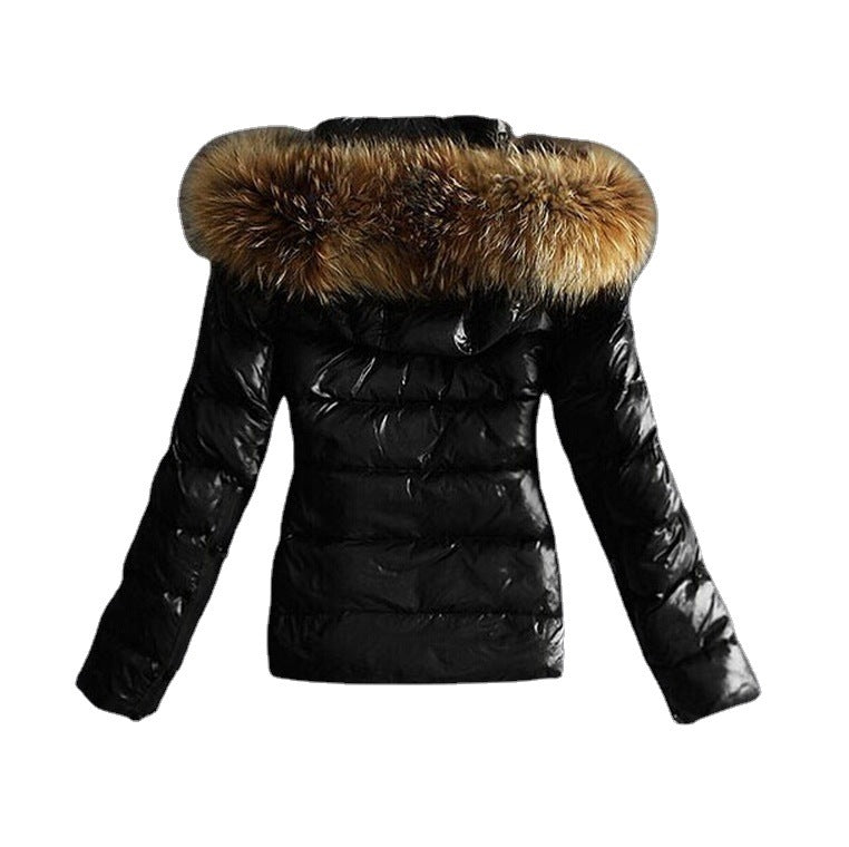 Winter Raccoon Big Fur Collar Fashion Coats