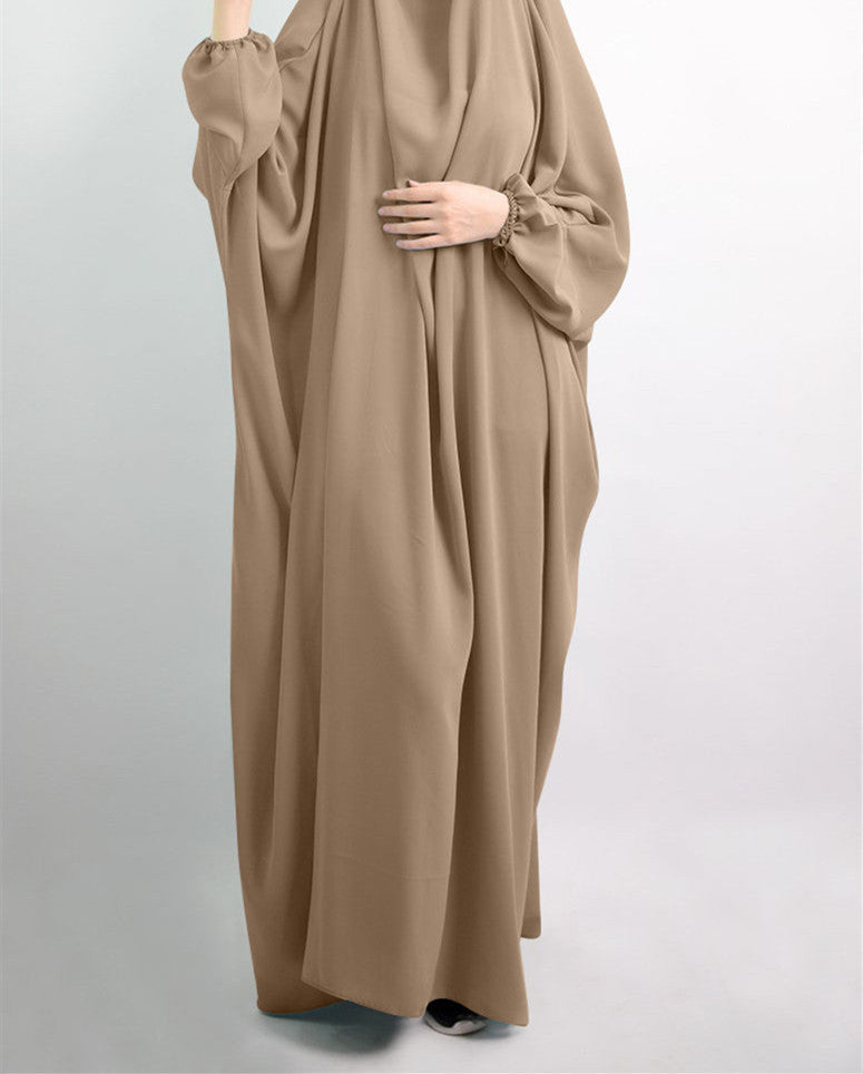 Women's Graceful Turkish Long-sleeved With Headscarf Clothing