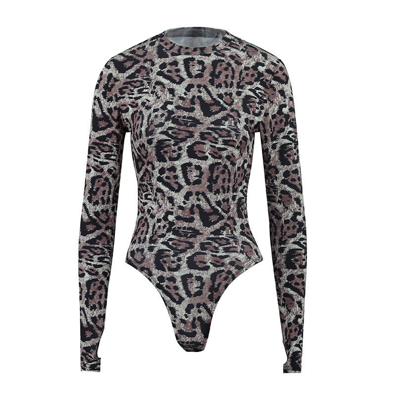 Women's Autumn Popular Leopard Print Sexy Clothing