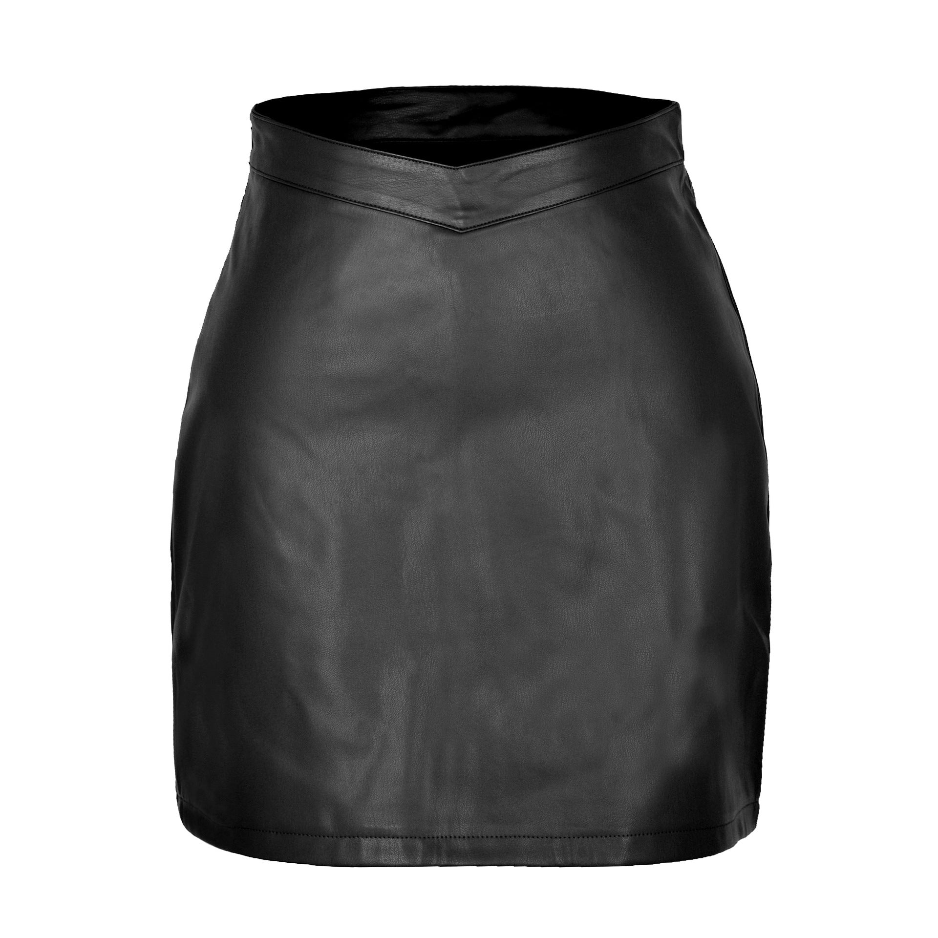 Women's Slouchy V Waist Navel Zipper Skirts