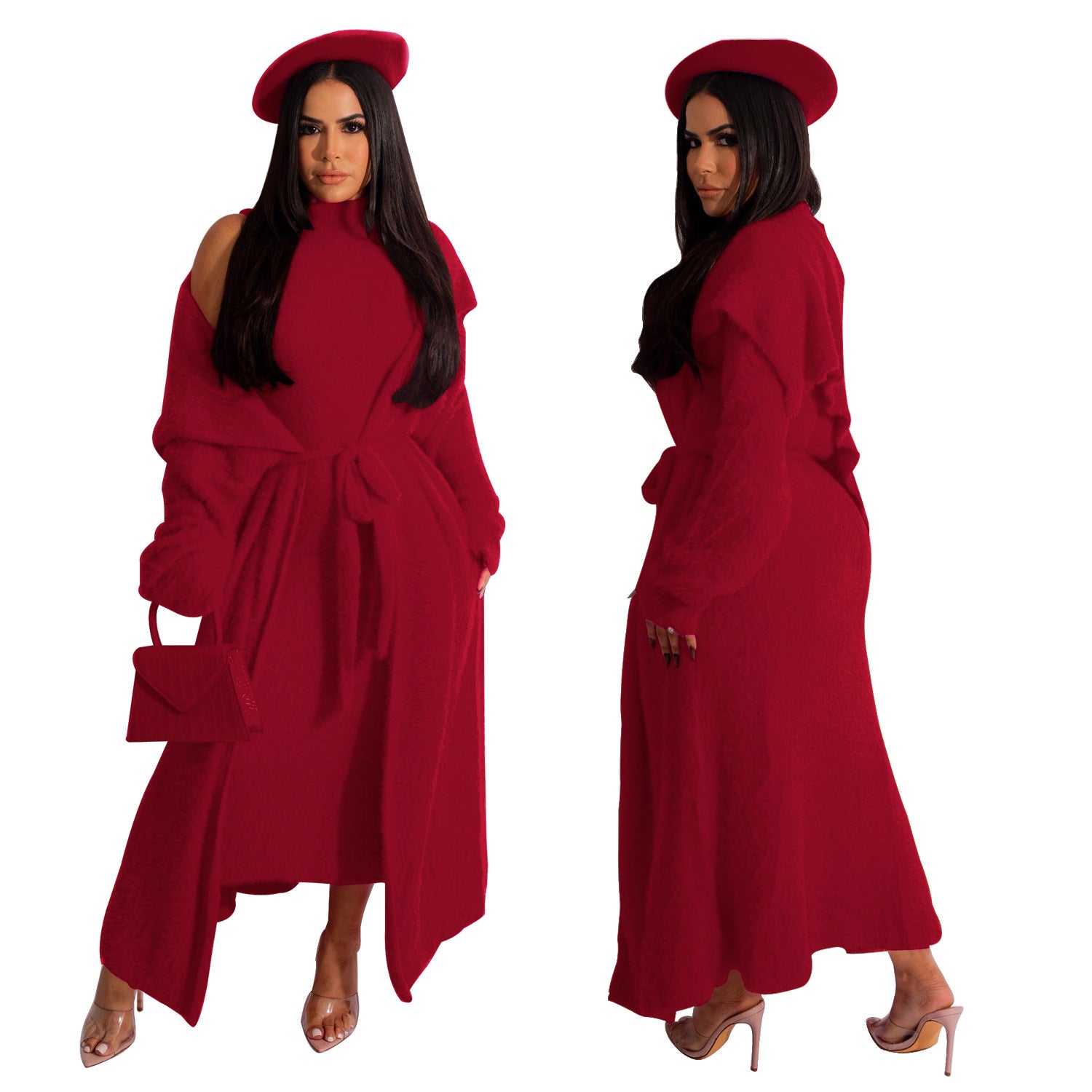 Two-piece Set Loose Waistband Long Veet Suits