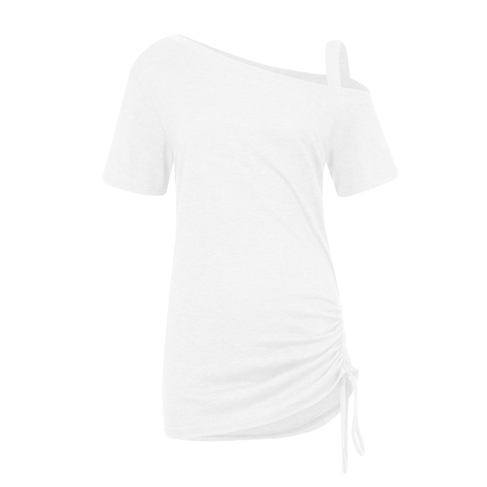 Women's Trendy Unique Drawstring T-shirt Sleeve Blouses
