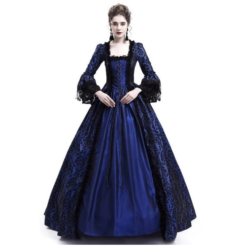 Court Queen's Outfit Victoria Long Dress Costumes