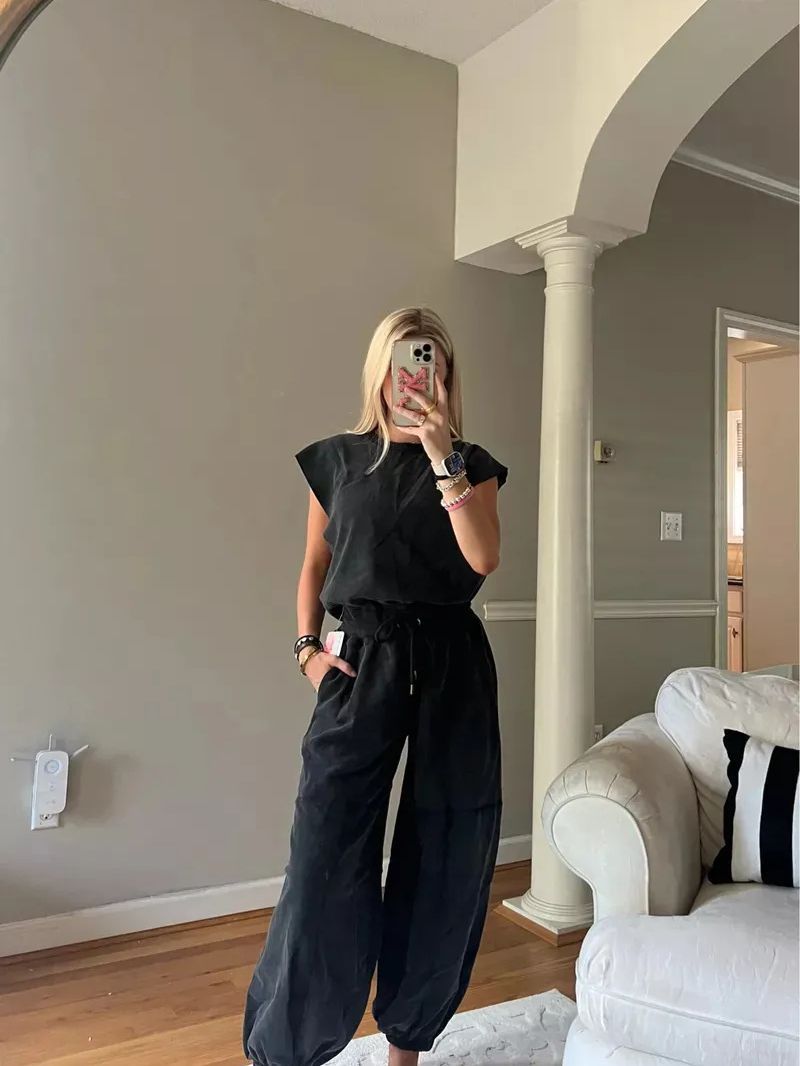 Women's Sleeveless Casual Pocket Pure Color Elastic Jumpsuits