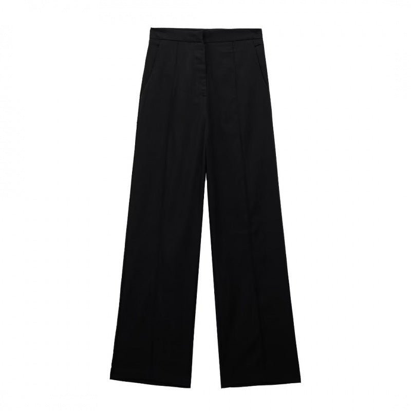Women's Fashion Attractive Graceful Linen Trousers Tops