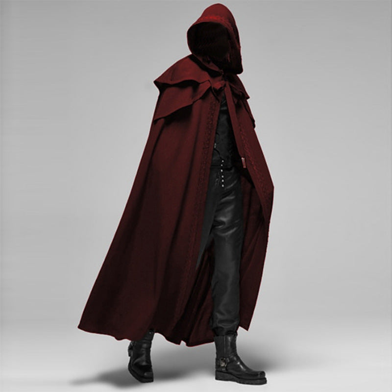 Men's Winter Halloween Party Medieval Cloak Gothic Costumes