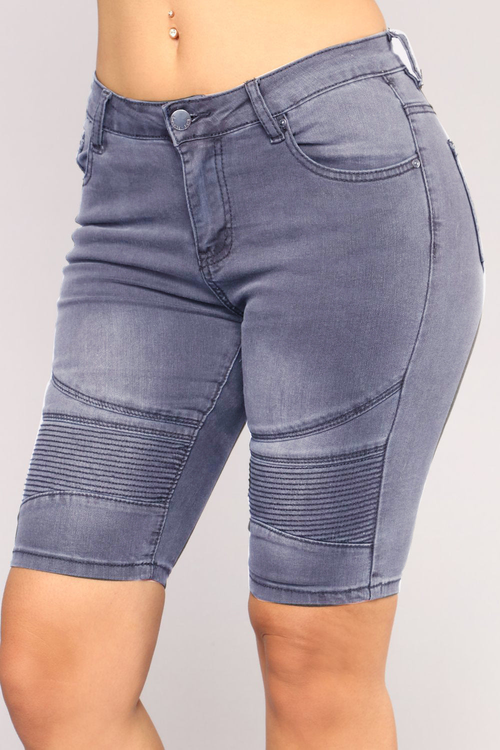 Temperament Commute Stretch-Denim-Hose für Damen Blue Jeans