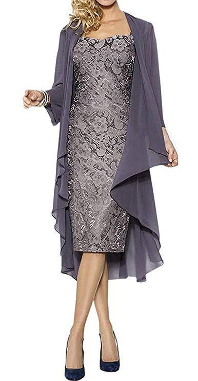 Large Size Lace Two-piece Set Basic Model Elegant Party Dress Cardigan
