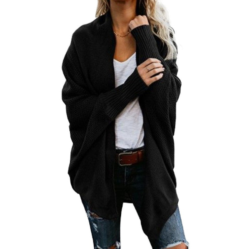 Swinter de invierno Batwing Cardigan Plus Size Women's Coat