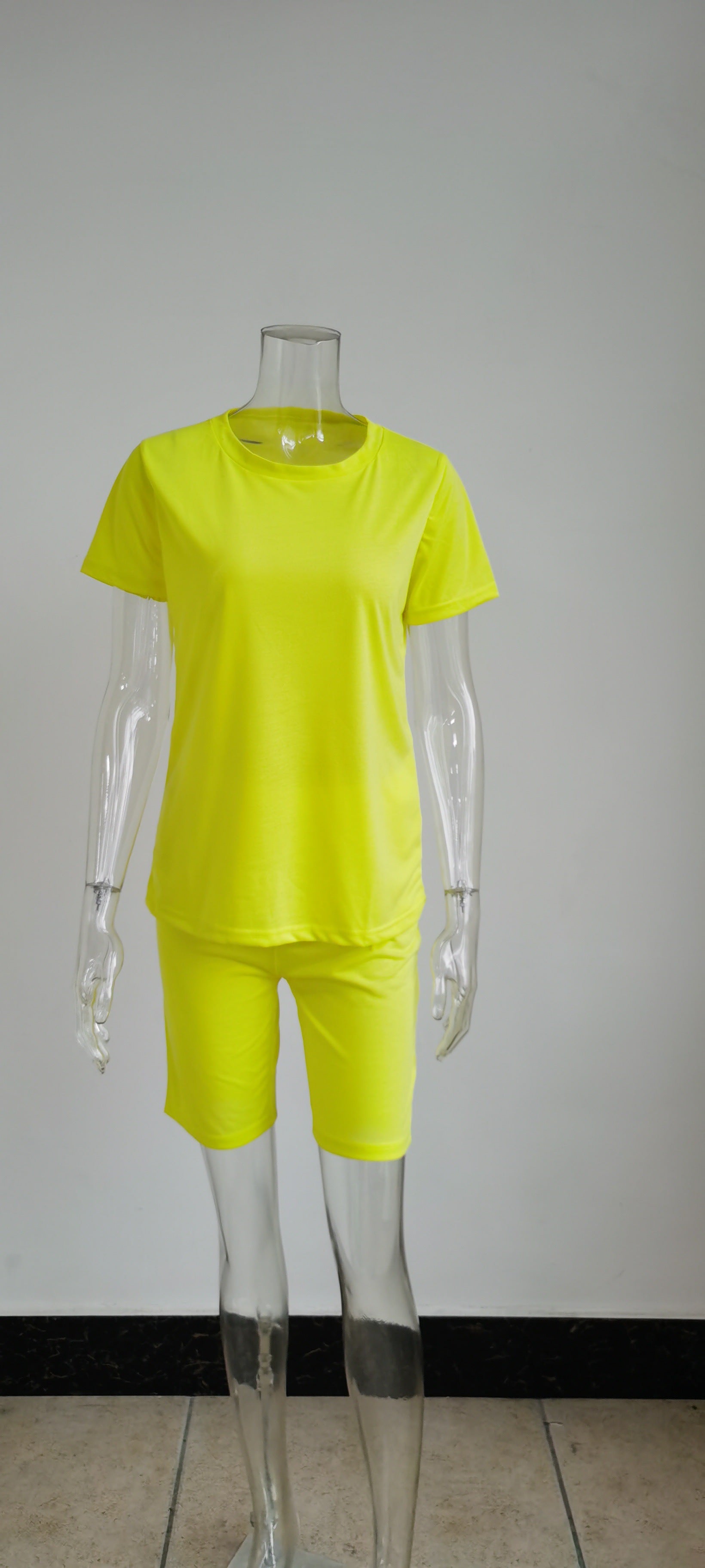 Solidny kolor sportowy urbanowy garnitur prosty świeży 2-częściowy zestaw