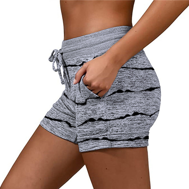 Pantalones de yoga para mujeres de ocio casual cortos de cintura cortos estiramientos ajustados
