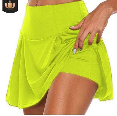 Basic Summer Women's Fresh And Sweet Solid Color Two-piece Leggings Shorts