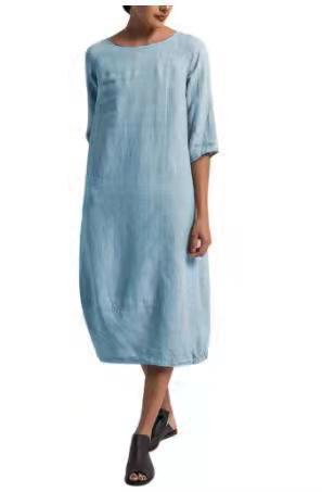 Vestido casual de talla de talla planta manga regular de verano para mujeres