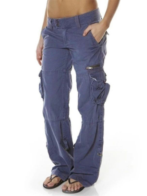 Kombinezon Retro dla kobiet wielopapośnikowy, swobodne luźne, proste spodnie