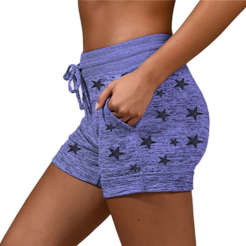 Women's Yoga Pants Casual Leisure Sports Waist-tight Stretch Shorts