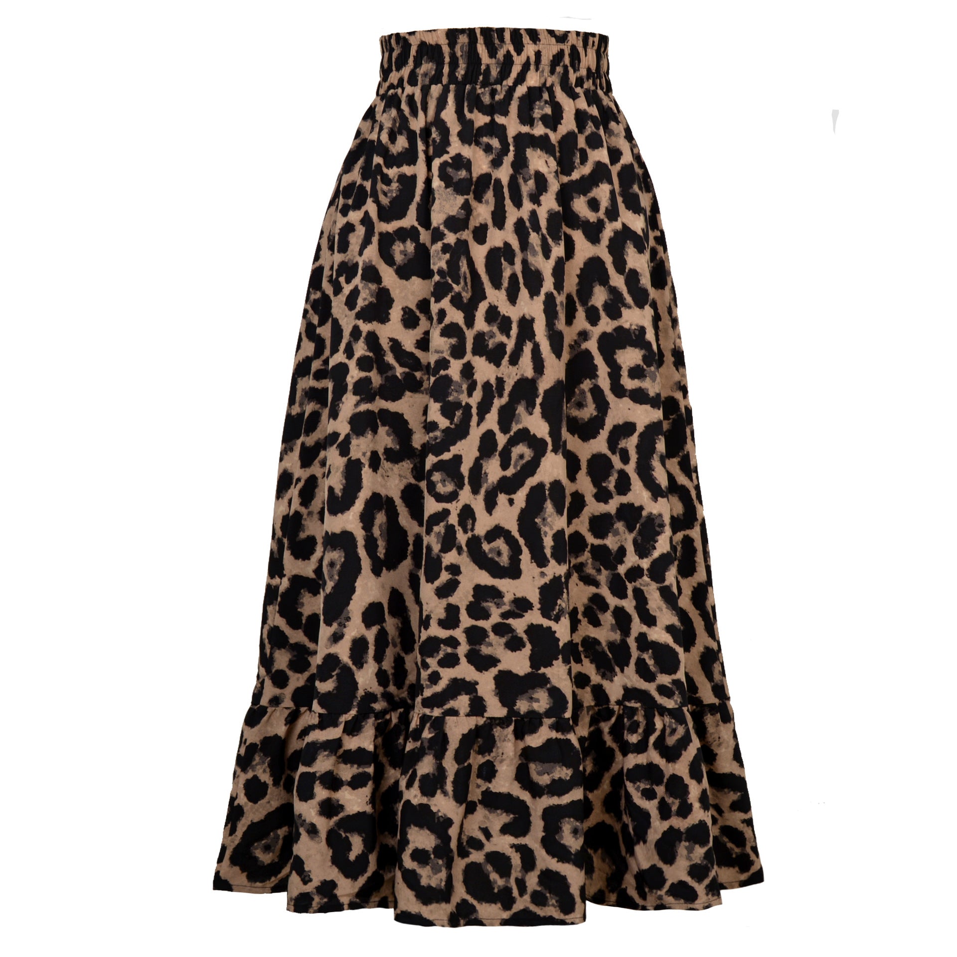 Robe trapèze ample à motif animal imprimé léopard sexy pour femmes