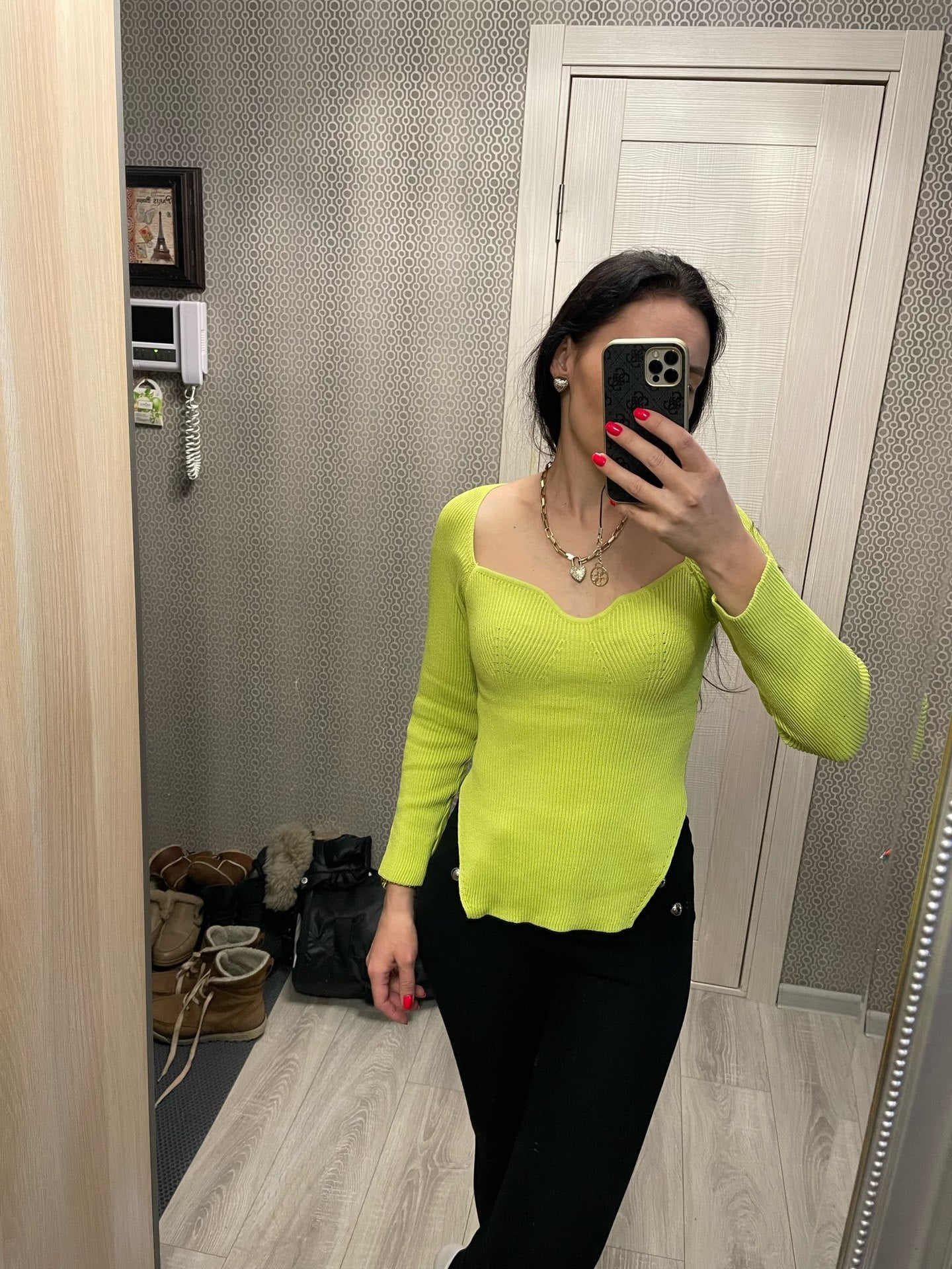 Beautiful Stylish Pullover Women's Stretch Shoulder-baring Sweater