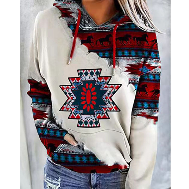 Creative Attrayant Impression Glamorous Women's Print Sweater